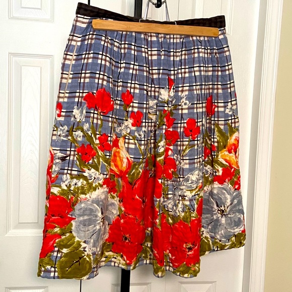HOST PICK Anthropologie x Odille, linen Poppy Skirt - Picture 3 of 7